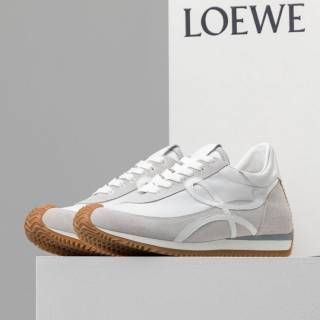 로에배 [Loewe] 수입고급 로에베 레플리카 나일론 앤 스웨이드 플로우 러너 화이트 신상 전사이즈 입고 #태그 #신발 #3246
